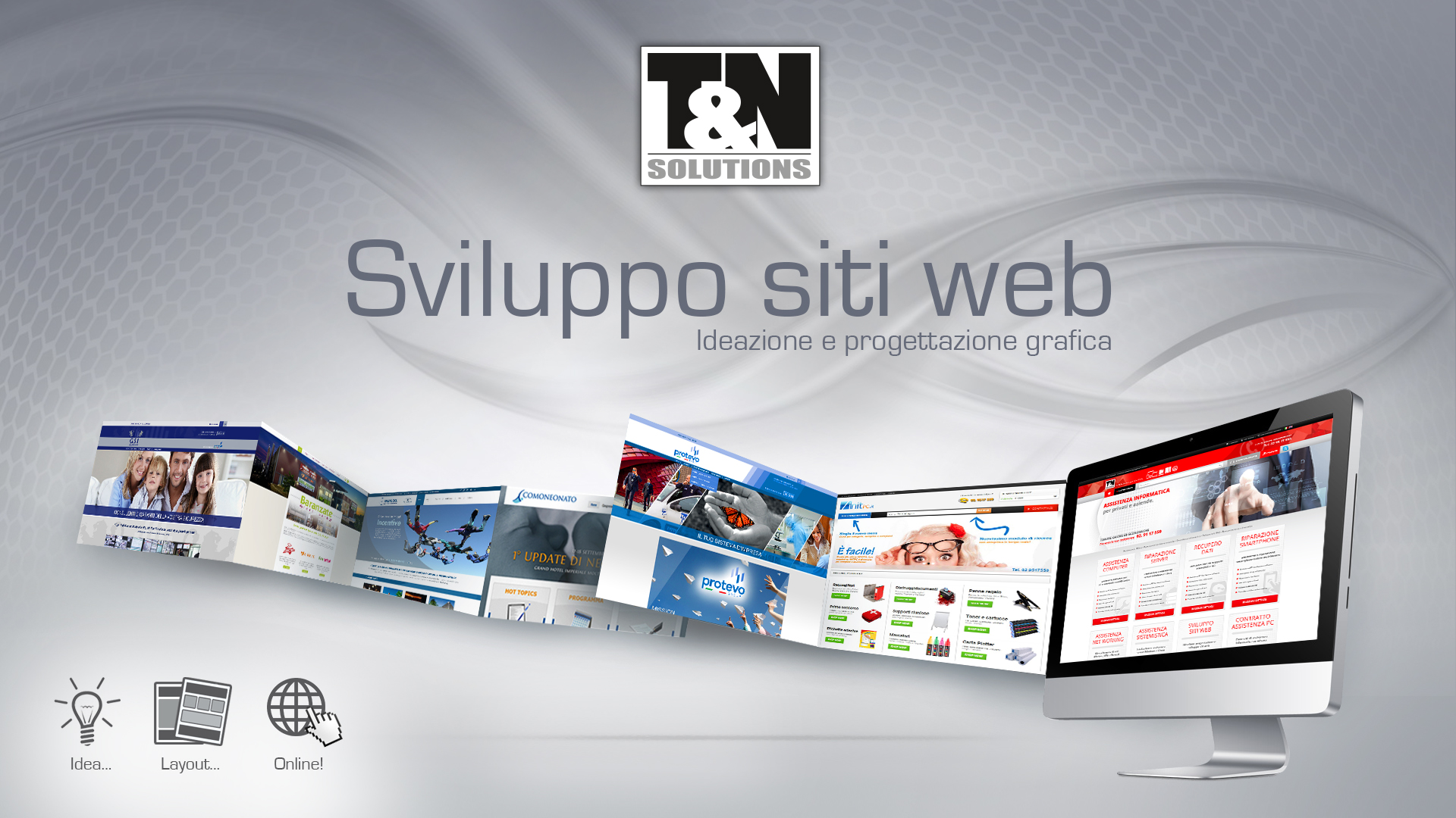 Realizzazione e sviluppo siti web T&N Solutions